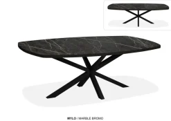WoonMax Eettafel Mylo Deens Ovaal Lamulux Uitschuifbaar - Diverse kleuren en 5 afmetingen