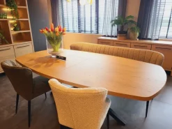 WoonMax Eettafel Mylo Deens Ovaal Lamulux Uitschuifbaar - Diverse kleuren en 5 afmetingen