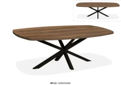 WoonMax Eettafel Mylo Deens Ovaal Lamulux Uitschuifbaar - Diverse kleuren en 5 afmetingen