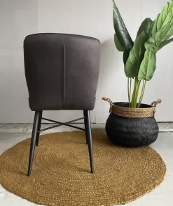 WoonMax Eettafelstoel Beauty Zorro - Cognac, Antraciet en Groen