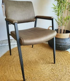 WoonMax Eettafelstoel Bodie Zorro - Cognac, Antraciet, Groen of Taupe