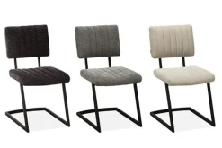 WoonMax Eettafelstoel Mats Miami - Ash, Zwart of Toffee