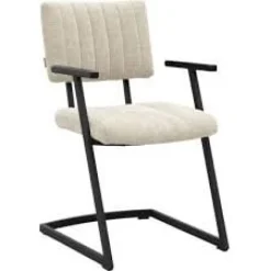 WoonMax Eettafelstoel Mats Miami - Ash, Zwart of Toffee