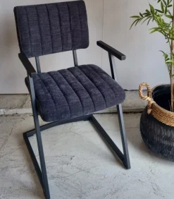 WoonMax Eettafelstoel Mats Miami - Ash, Zwart of Toffee