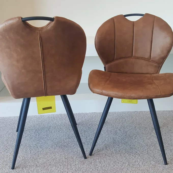 WoonMax Eettafelstoel Miracle - Trendy eetkamerstoel met retro design
