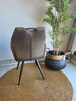WoonMax Eettafelstoel Puck Zorro - Cognac, Antraciet, Groen, Clay, Zand of Taupe