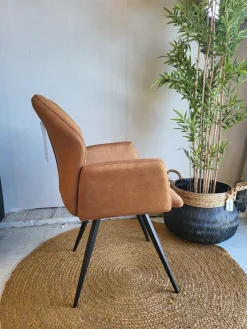 WoonMax Eettafelstoel Puck Zorro - Cognac, Antraciet, Groen, Clay, Zand of Taupe