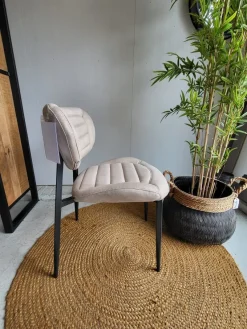 WoonMax Eettafelstoel Rikki Zorro - Antraciet, Sand of Taupe