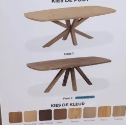 WoonMax Eettafel Utah Deens ovaal Lamulux - 160, 190 en 220 - Diverse kleuren