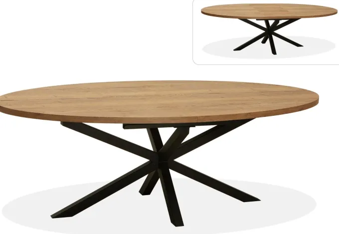 WoonMax Eettafel Vaiana Lamulux Uitschuifbaar - Ovaal Design in Diverse Kleuren en Afmetingen