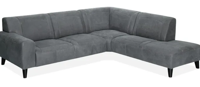 WoonMax Hoekbank Nashville A2 2.5 zits met ottomane Cuba Thyme - Showroommodel