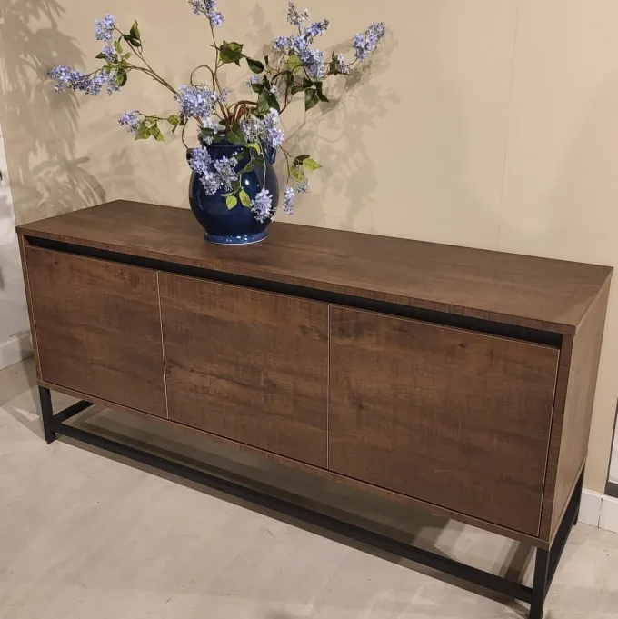 WoonMax Milltown dressoir 3 deurs Dark Mango - 165 cm