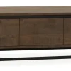 WoonMax Milltown TV meubel 3 deurs Dark Mango - 165 cm