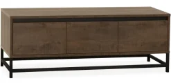 WoonMax Milltown TV meubel 3 deurs Dark Mango - 165 cm