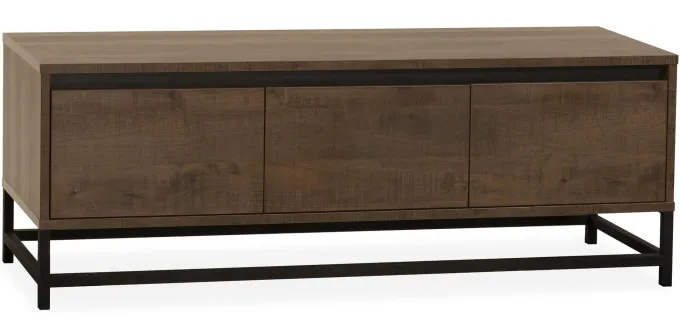 WoonMax Milltown TV meubel 3 deurs Dark Mango - 165 cm