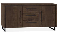 WoonMax Rimini dressoir 2 deurs - 3 lades Lamulux Dark mango 172 cm