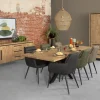 WoonMax Rimini opbergkast 2 deurs - 3 lades Lamulux mango