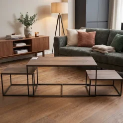 WoonMax Salontafel Mex set van 3 - diverse kleuren Lamulux
