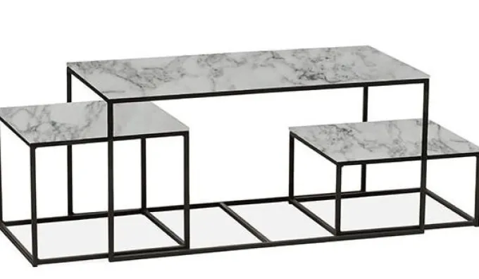 WoonMax Salontafel Mex set van 3 - diverse kleuren Lamulux