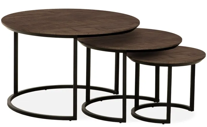 WoonMax Salontafel set van 3 Dover Lamulux - diverse kleuren