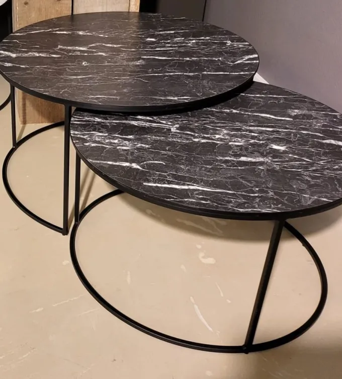 WoonMax Salontafel Windsor set van 2 - diverse kleuren Lamulux