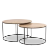 WoonMax Salontafel Windsor set van 2 - mango