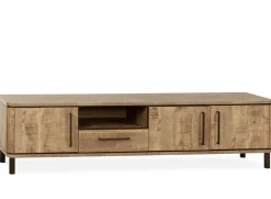 WoonMax TV meubel Chatham Mango 3 deuren, 1 lade en 1 open vak - 210 cm