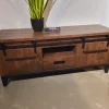 WoonMax TV meubel Dark Mango Vigo groot 2 deuren
