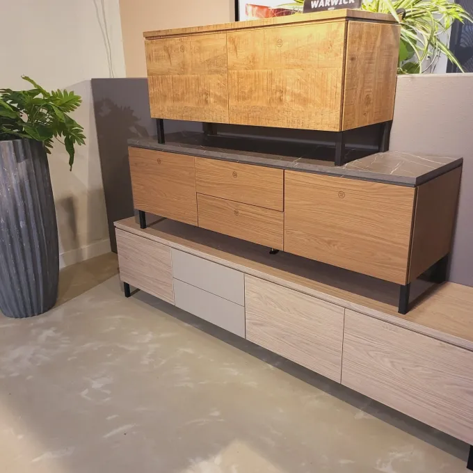 WoonMax TV Meubel Warwick - 100, 150, 200 en 250 cm - Hoog model - Hangend of staand