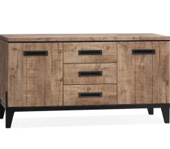 WoonMax Union dressoir 2 deurs/3 laden lamulux mango