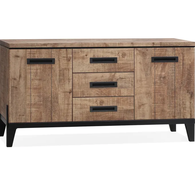 WoonMax Union dressoir 2 deurs/3 laden lamulux mango