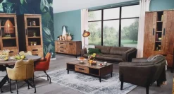 WoonMax Union tv kast klein 1 dr/1 la/1 open - Lamulux Mango