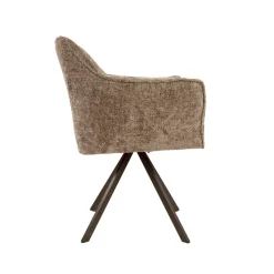 WoonStijl Armstoel Raster draaibaar Hoven champagne-bruin frame