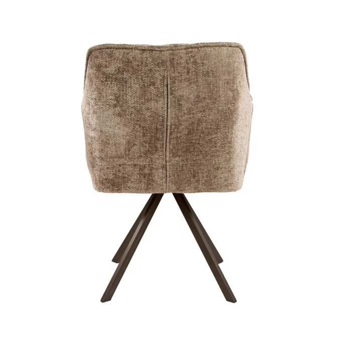 WoonStijl Armstoel Raster draaibaar Hoven champagne-bruin frame