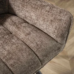 WoonStijl Armstoel raster draaibaar Rich Taupe