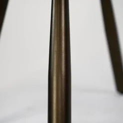 WoonStijl Armstoel Raster wieltjes Alura Zand met bruin frame