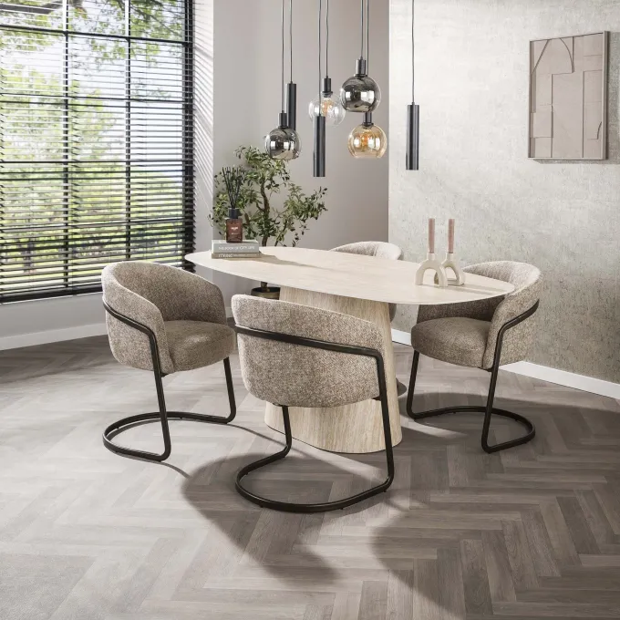 WoonStijl Armstoel Sway Hoven Zand