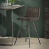 WoonStijl Barstoel diamond platte buis VPE4 / Antraciet velours