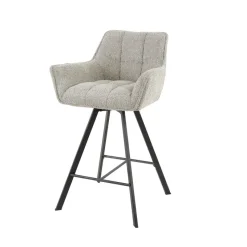 WoonStijl Barstoel Raster draaibaar zand boucle