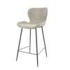 WoonStijl Barstoel ronde buis Boucle zand