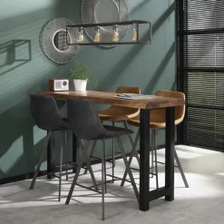 WoonStijl Barstoel zig-zag bruin