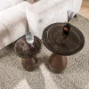 WoonStijl Bijzettafel M druppel Eclipse koper antiek finish