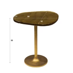 WoonStijl Bijzettafel M Eclipse Goud antiek finish