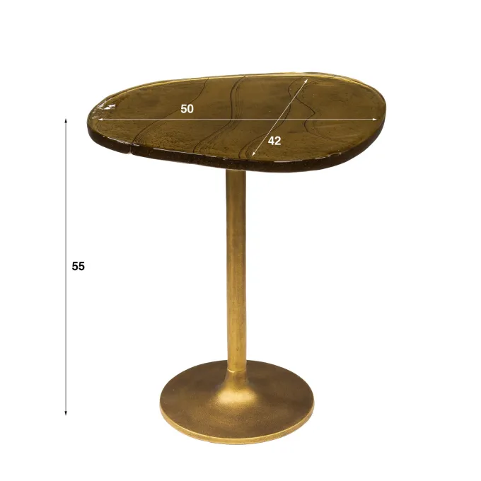 WoonStijl Bijzettafel M Eclipse Koper antiek finish