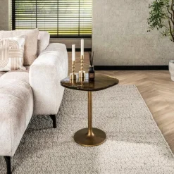 WoonStijl Bijzettafel S Eclipse goud antiek finish