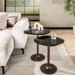 WoonStijl Bijzettafel S Eclipse koper antiek finish