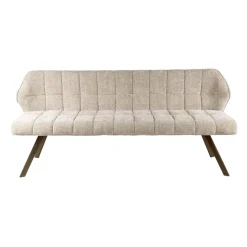 WoonStijl Eetkamerbank raster 180 Hoven zand-bruin frame