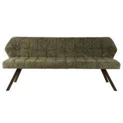 WoonStijl Eetkamerbank raster 180 Hoven groen-bruin frame