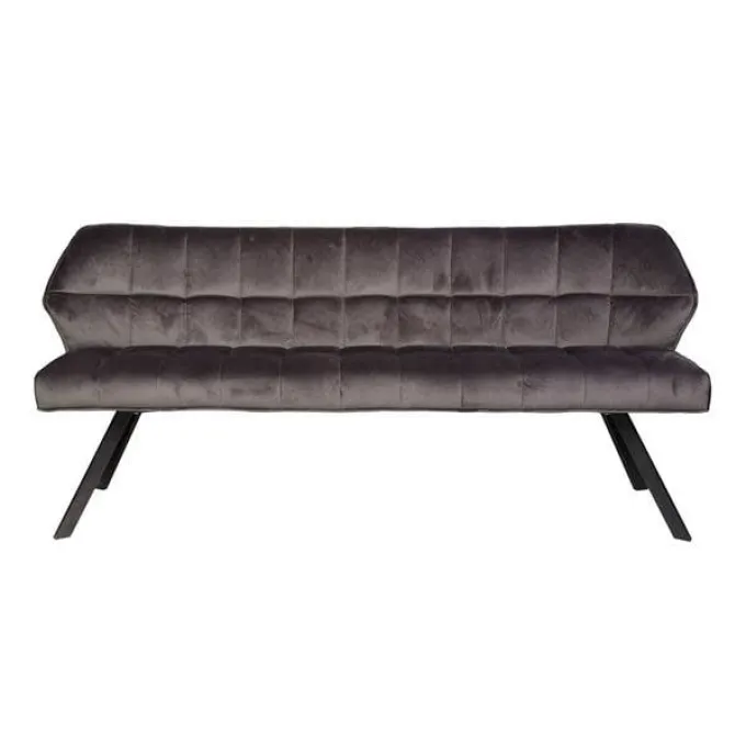WoonStijl Eetkamerbank Raster 180 Velvet Antraciet - Luxe en Comfort