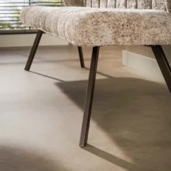 WoonStijl Eetkamerbank raster 180 Alure zand-bruin frame